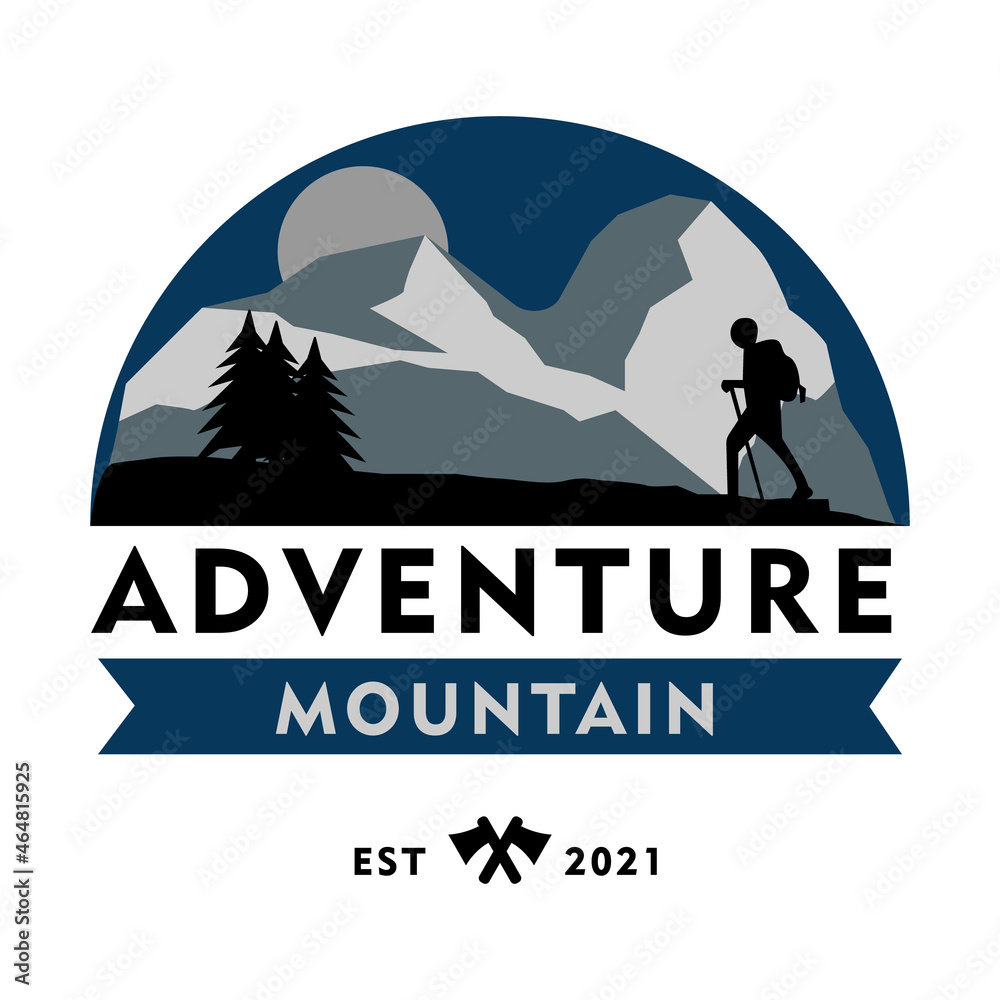 Adventure mountain logo