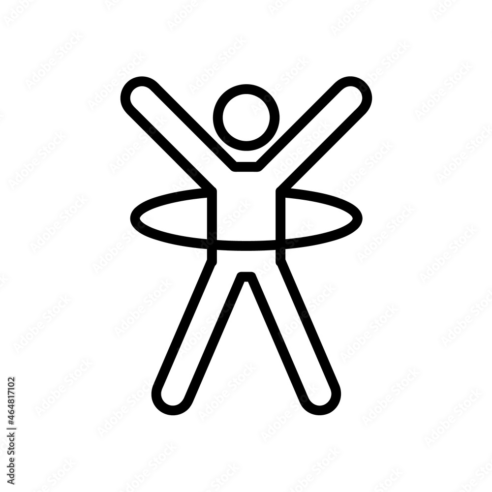 Gymnast flat icon. Fitness pictogram for web. Line stroke. Sports man isolated on white background. Vector eps10 Gymnast flat icon. Fitness pictogram for web. Line stroke. Sports man isolated on white background. Vector eps10