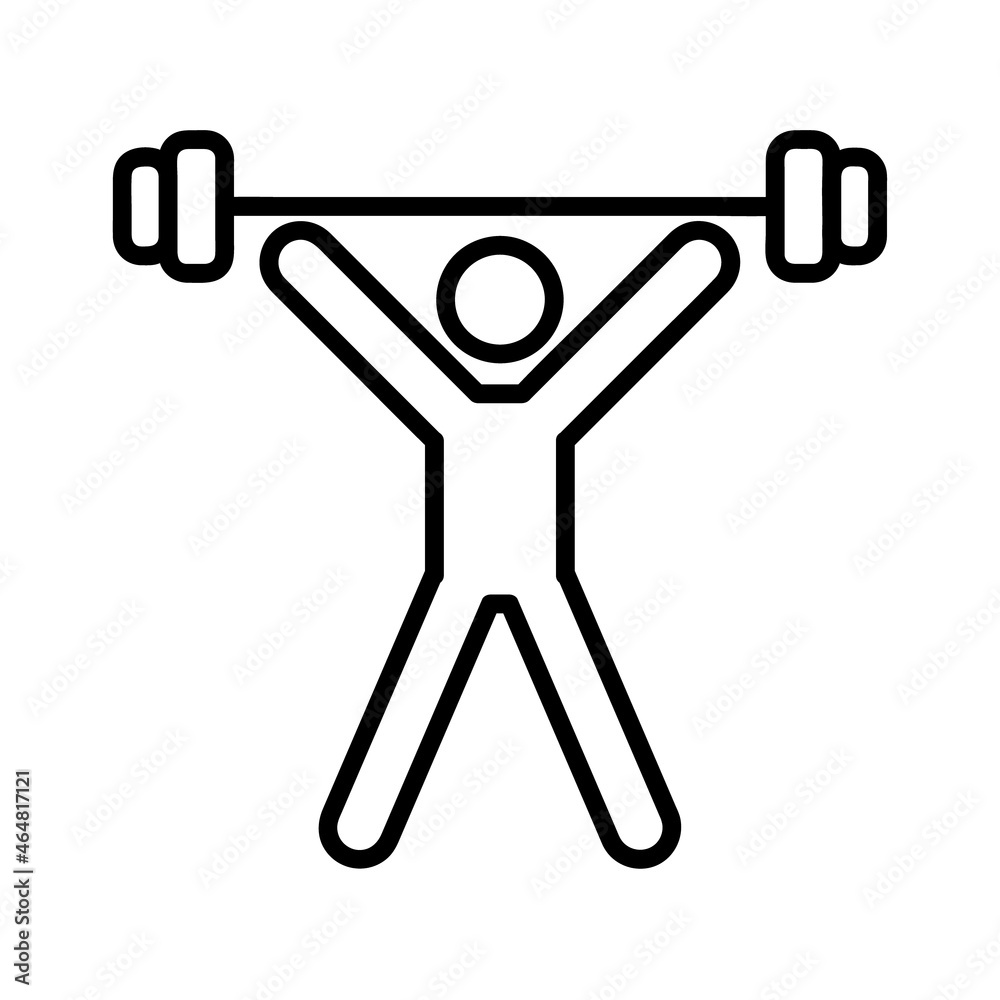 Gymnast flat icon. Fitness pictogram for web. Line stroke. Sports man isolated on white background. Vector eps10 Gymnast flat icon. Fitness pictogram for web. Line stroke. Sports man isolated on white background. Vector eps10