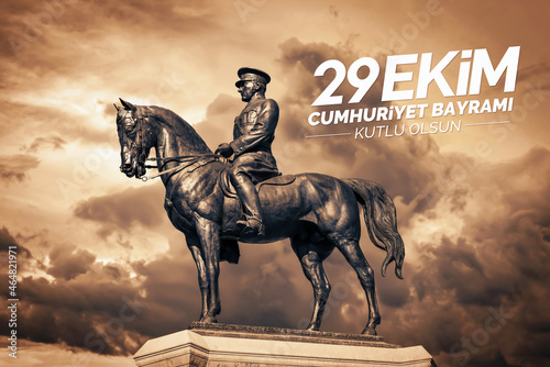 Historical Victory Monument | Zafer Aniti with equestrian Mustafa Kemal Ataturk. 29 Ekim Cumhuriyet Bayrami Kutlu Olsun.