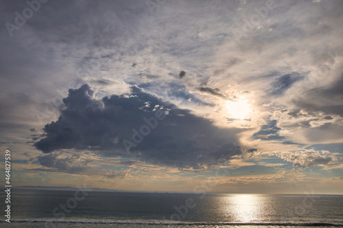 Storm clouds over Rincon point in California