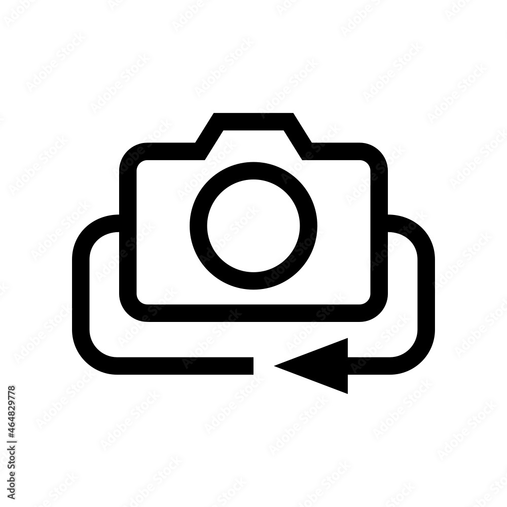 rotate camera icon on white background
rotate camera icon on white background