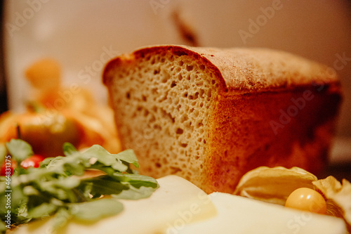 piękny smakowity chleb warzywa