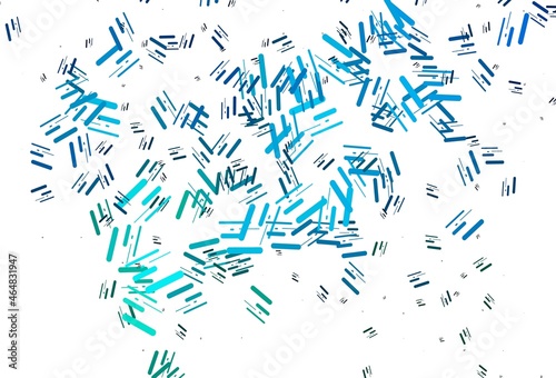 Light Blue  Green vector template with repeated sticks.