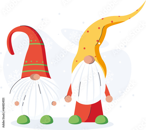 Christmas gnome merry christmas happy new year holiday celebration concept greeting