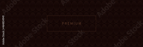 Premium banner. Vip background with geometric round pattern
