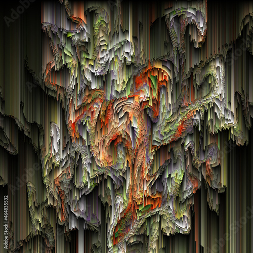 unique abstract design, fractal geometry