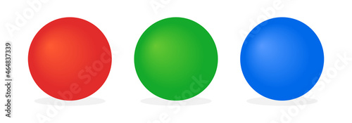 Circle ball icon set. Circle shape icon.