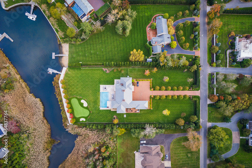 Aerial Drone Landscape of Rumson New Jersey  photo