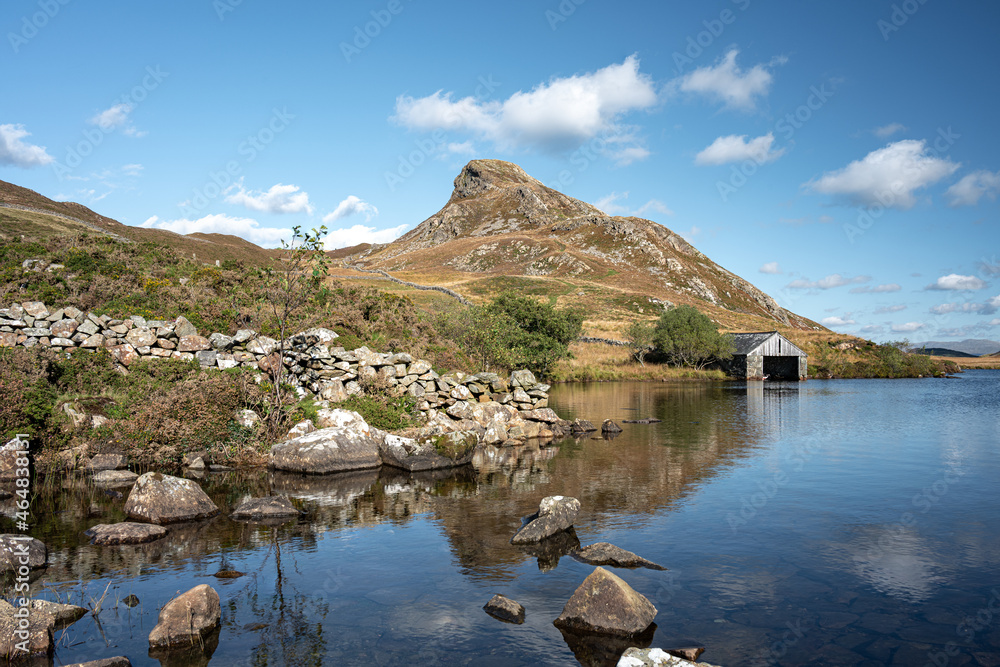 Pared y Cefn-hir mountain during autumn in the Snowdonia National Park, Dolgellau, Wales.