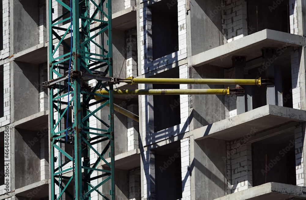 Naklejka premium Tower construction cranes