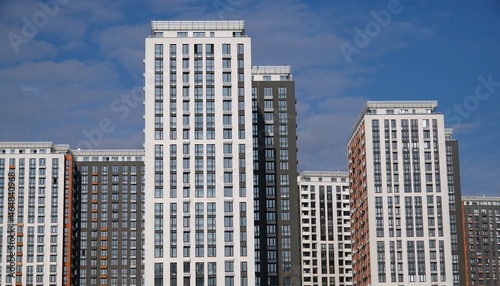 Urban high-rise buildings in the new quarter © SERHII BLIK