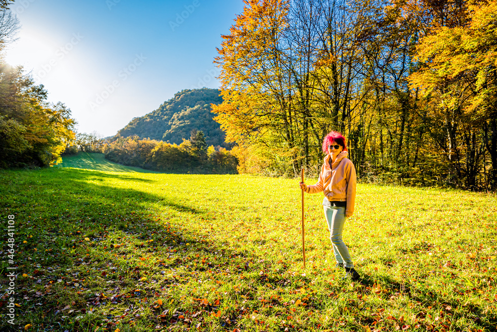 Fototapeta premium Automne dans la campagne du Bugey