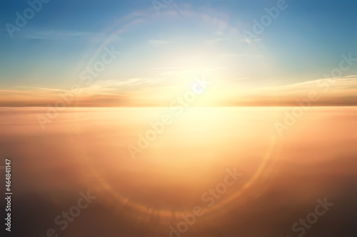 sunset sky gradient abstract sun light nature background