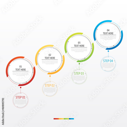 Infographics number options template. Can be used for work flow layout, diagram, business step