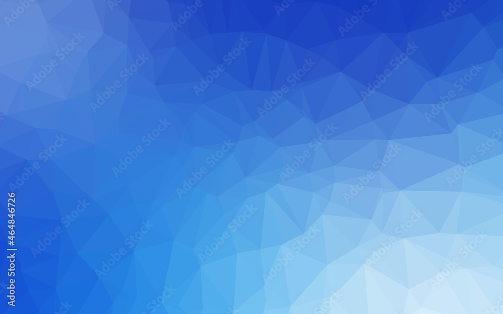 Light BLUE vector low poly cover.