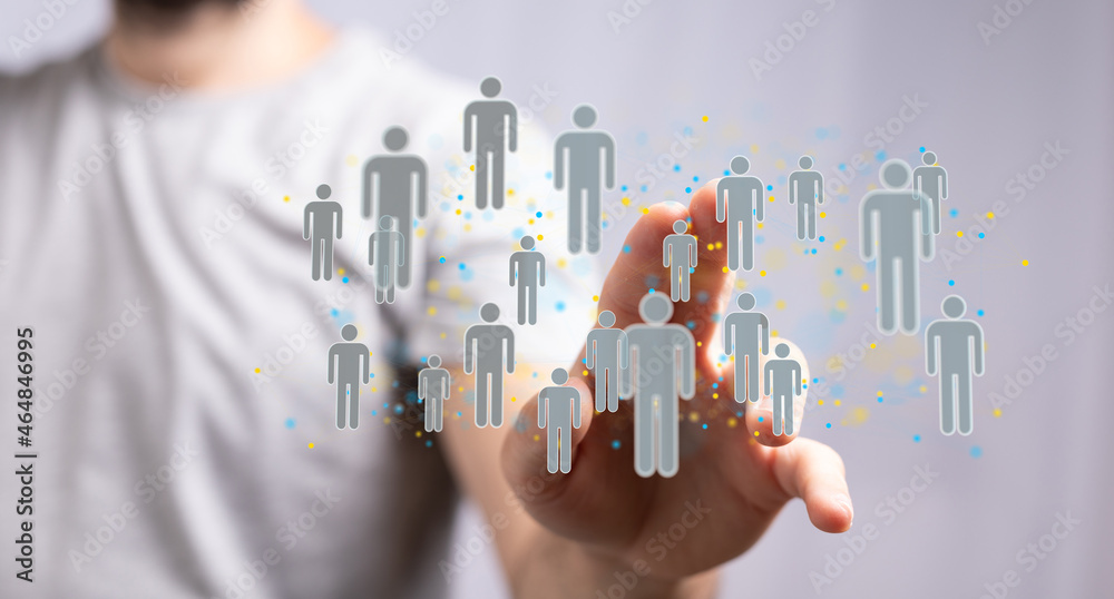 Business and communications group digital Business and communications group digital
