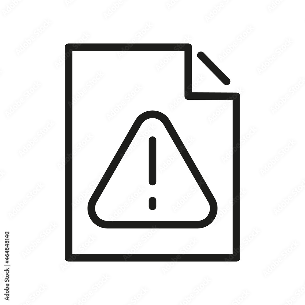 Document Outline Vector Icon. Illustration Of A Stroke Vector On A White Background. From App And Website. Document Outline Vector Icon. Illustration Of A Stroke Vector On A White Background. From App And Website.