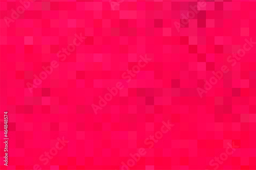 Vector pink background. Geometric texture of burgundy squares. Abstract pixel bordo backdrop, space for your design or text. Crimson background for branding, calendar, card, banner, cover, header