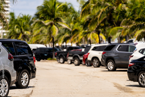 Fort Lauderdale municipal parking lots packed with cars © Felix Mizioznikov