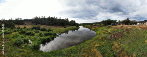 Show Low Creek during the summer Monsoon season. 