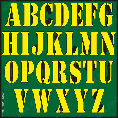 Stylish Alphabet with Striped Shadow. Original Old School Retro. Vector Illustration.