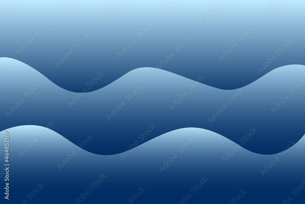 Fototapeta premium Abstract design background of blue sea or ocean waves. Vector Illustration