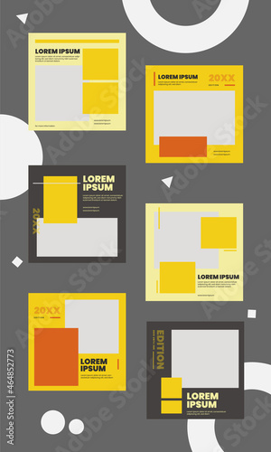 Social media promotional business vector file
