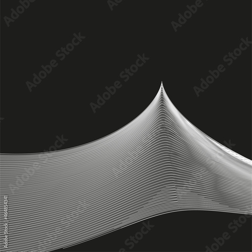 linear pattern of light stripes on a dark background