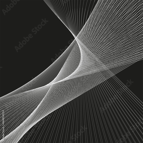 linear pattern of light stripes on a dark background