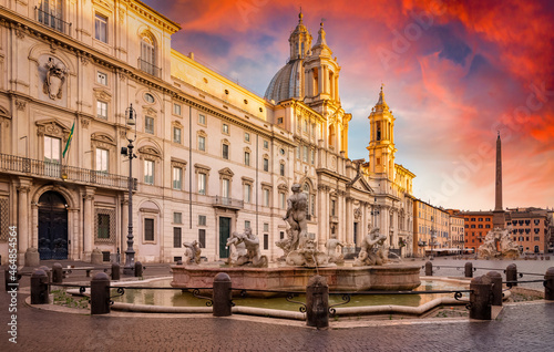 Piazza Navona at sunset