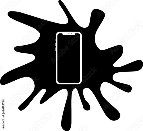 Phone, logo, icon, social media, color image