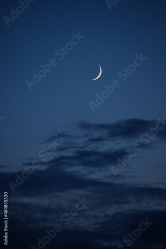 Photography night sky and moon