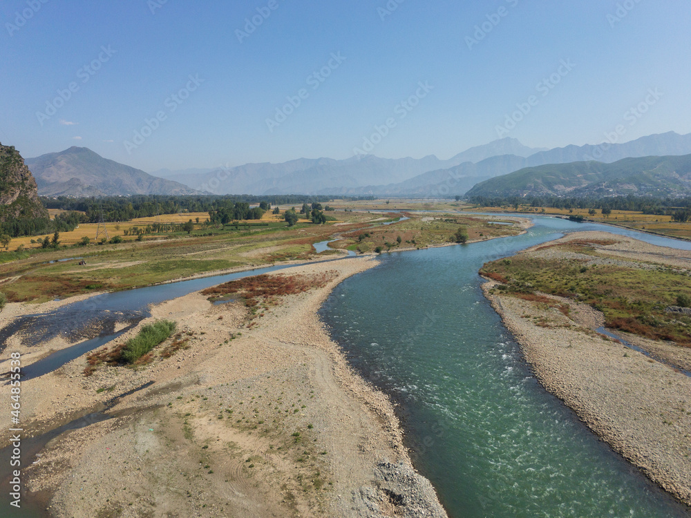 River swat beautiful view from top