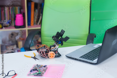 Program a robot to follow a line.