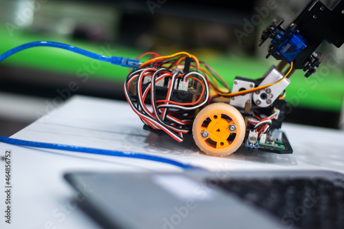 Program a robot to follow a line.