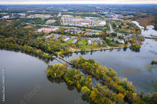 Drone of Princeton in the Autumn © Jin