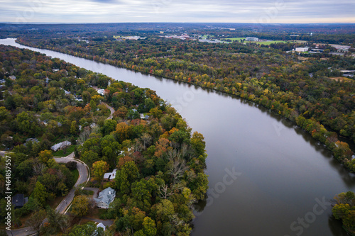 Drone of Princeton in the Autumn photo