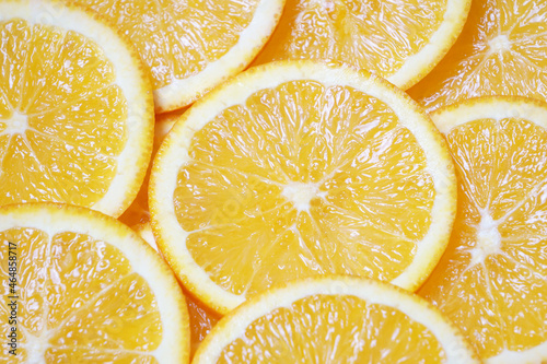 Fresh orange background, Top view of orange