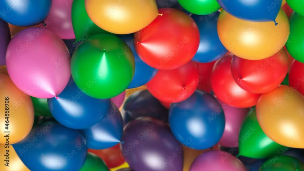 Cheerful multicolour set of glossy balloons. Colourful party decorations. Cheerful multicolour set of glossy balloons. Colourful party decorations.