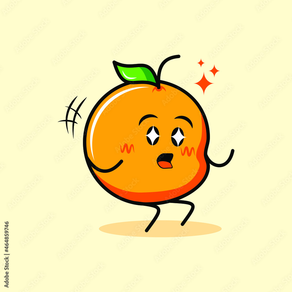 cute orange character with happy expression, sparkling eyes and clench both hands. cartoon, emoticon, modern, fresh, outline and mascot logotype. suitable for logo, icon and sign cute orange character with happy expression, sparkling eyes and clench both hands. cartoon, emoticon, modern, fresh, outline and mascot logotype. suitable for logo, icon and sign