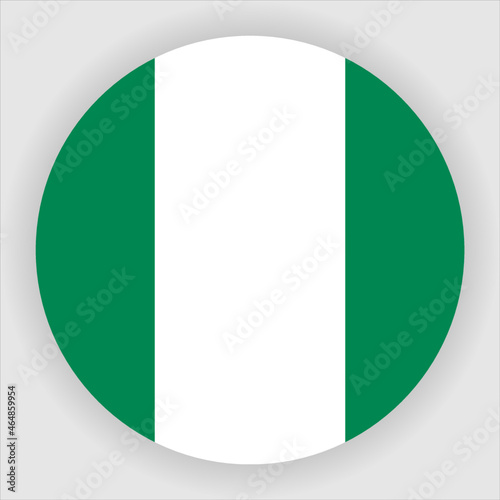 Nigeria Flat Rounded Country Flag button Icon Free Download Nigeria Flat Rounded Country Flag button Icon - GFXLoad