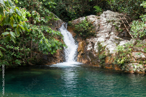 Fototapeta Naklejka Na Ścianę i Meble -  Cachoeira Barbarinha, próxima a cachoeira de Santa Barbara, localizada em Cavalcante, Goias