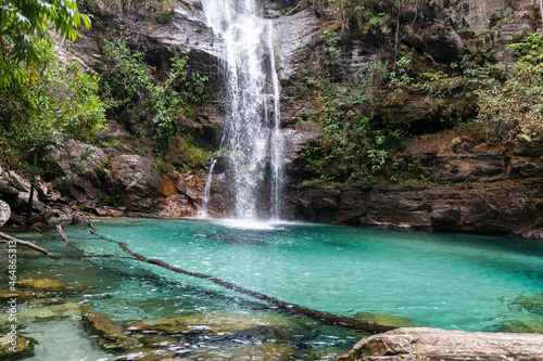 Cachoeira de Santa Barbara  localizada em Cavalcante  Goias