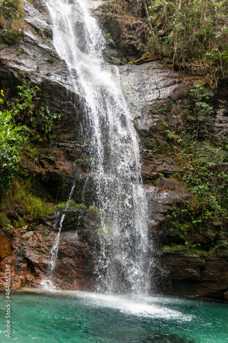 Cachoeira de Santa Barbara  localizada em Cavalcante  Goias