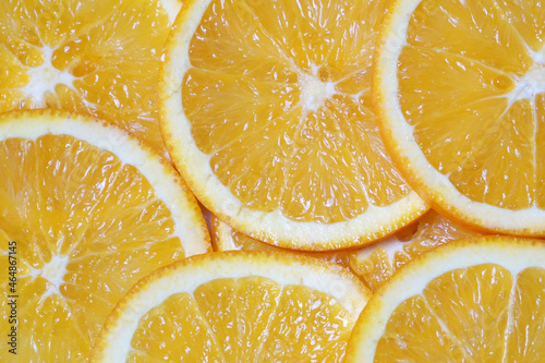 Fresh orange background, Top view of orange.