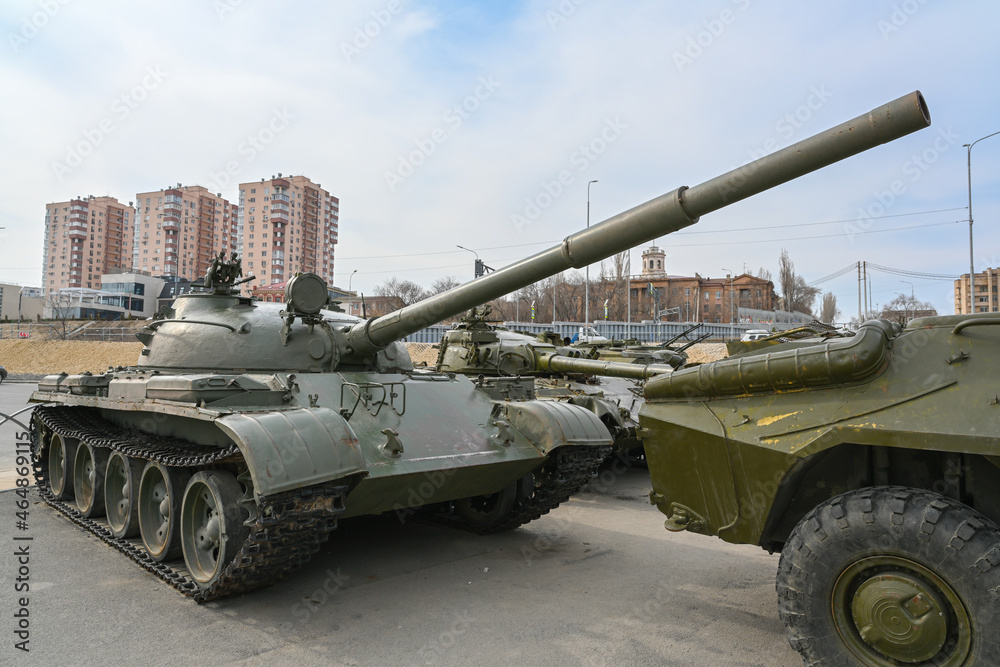 Military equipment on the streets of Volgograd. Military equipment on the streets of Volgograd.