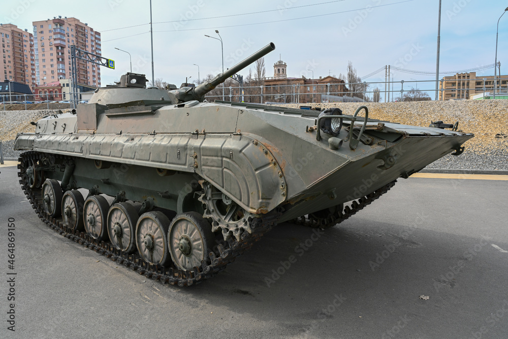 Military equipment on the streets of Volgograd. Military equipment on the streets of Volgograd.