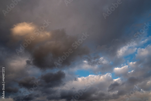 Picturesque scenery of clouds motion, time lapse.