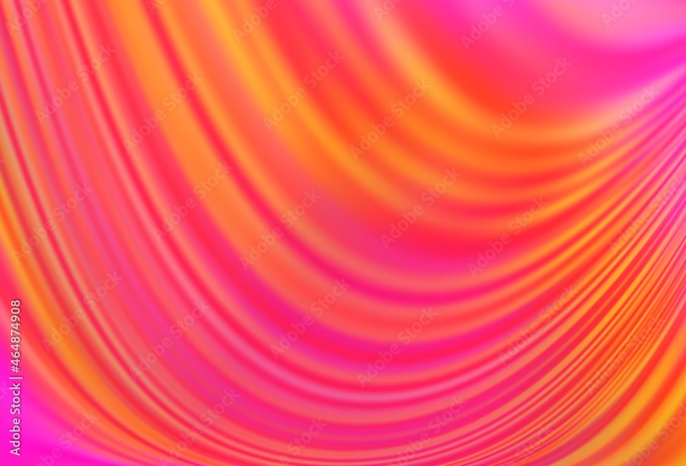 Obraz premium Light Pink, Yellow vector pattern with liquid shapes.